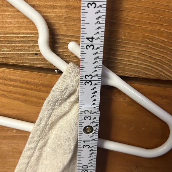 V-Neck Button-Up Romper Womens Lg off white Pockets Summer Casual Beach Party - Picture 3 of 7